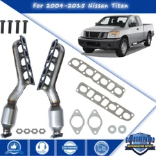 For Nissan Titan 5.6L V8 2004-2015 Pair of Both Manifold Catalytic Converters