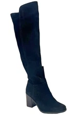 Naturalizer Kyrie Water-Resistant Over-the-Knee Boots Black Suede