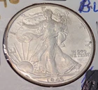 1943D BU Walking Liberty Half Dollar 50c 250387