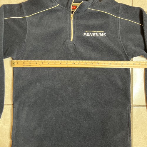Pittsburgh Penguins Reebok Fleece Sweatshirt 1/4 Zip Size Large - Picture 10 of 10