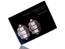 (2-Pack) Multi-Stage Shower Head Water Filter Model Q-SF-500 Chrome, New
