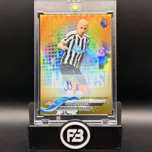 2018-19 JONJO SHELVEY Topps Chrome Premier League #60 Gold Refractor /50 Auto