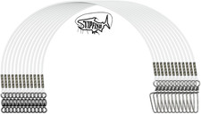 Fluorocarbon Fishing Leader Heavy Duty 20-80lb With Crane Swivel Snaps Saltwater