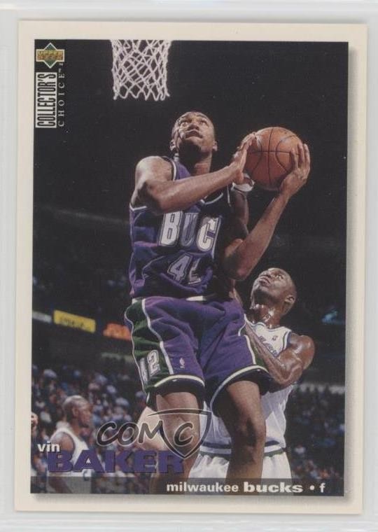1995-96 Upper Deck Collector's Choice International Spanish I Vin Baker #86 0q3