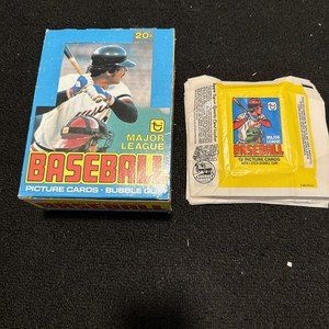 1979 Topps Baseball Empty Wax Box With 35 Wrappers