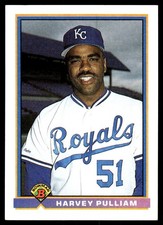 Harvey Pulliam 1991 Bowman #303 Royals MLB READ FREE SHIPPING AutographDen