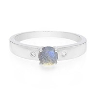 Cavill Spektrolith Ring 0,45Ct Silber 925 Damen Mit WeißEn Topasen Rund