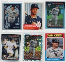 Topps & Bowman- Jasson Dominguez (6) Card Rookie Prospect And Mixed- Yankees JD2