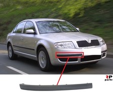 Für Skoda Superb 02-08 Neu Vorne Stoßstange Schwarz Zierleisten Rechts O/S OEM