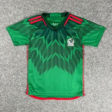 Green Mexico Youth Soccer Jersey 2022 Short Sleeve Home Jersey - Size Youth 22
