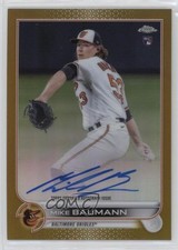 2022 Topps Chrome Rookie Gold Refractor 7/50 Mike Baumann #RA-MB Auto 18xr