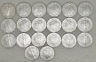 Roll of 20 Silver 2001 American Eagle 1 oz. Fine .999 US 1 oz Coins in Tube Rare