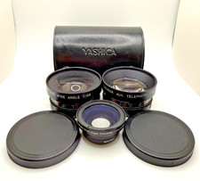Yashica Yashikor Aux Telephoto and Wide Angle 1:5.6 Lens Set with Case  Finder