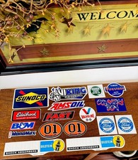 17Pc Decals Stickers Mixed Lot Car Truck Window Racing Oil  Gas Tool Box Art