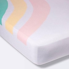 Cloud Island Baby Crib Fitted Sheet "Large Rainbow" 1 Sheet - 52"x28" NEW