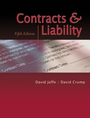 David Crump David Jaffe Contracts And Liability (Taschenbuch)