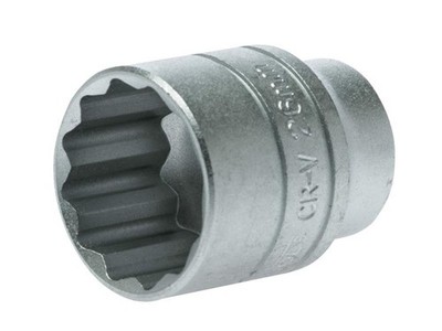 Teng 19Mm Bi Sechskant Stecknuss 12-Punkt 1/2In Antrieb Satin Finish TENM120519
