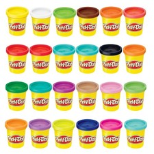 Play-Doh 24 Pack Modeling Compound 3 Oz Cans Assorted Colors Bulk Case Set