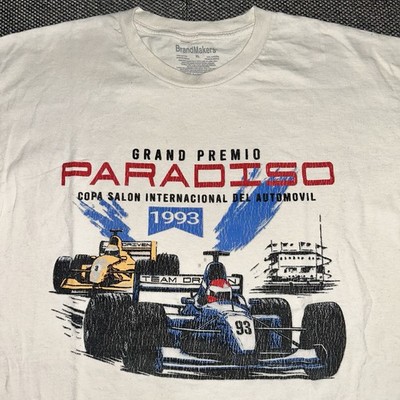Rare Vintage 1993 Grand Prix Formula 1 Racing T-Shirt Mens Size XL F1 Indy Car