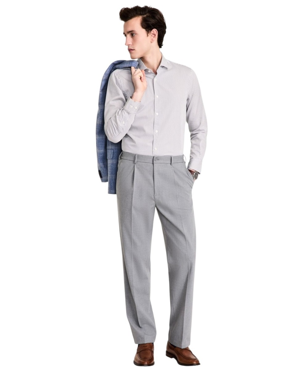 Tommy Hilfiger Mens Relaxed fit Dress Pants 36 / 30 Mid Grey Solid Stretch  | eBay