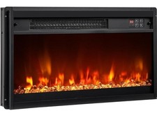 23 Electric Fireplace Insert Heater 1500W LED...
