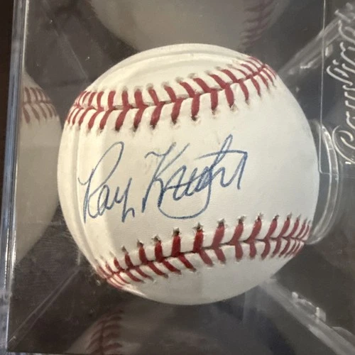 Ray Knight Signed Baseball Cincinnati Reds Autographed