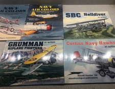 Lot of (5) Squadron Signal Publications-Navy Aircraft, Marine Corps& Coast Guard