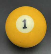 Vintage 2 1/4" Billiard Ball Pool Ball Replacement Ball Solid 1 Yellow