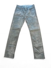 Ralph Lauren Purple Label Women  s Distressed 750 Straight Wax Jeans 26x27