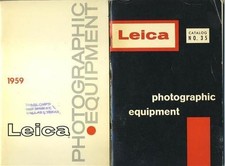 LEICA 1959 and 1960 Photographic Equipment Catalogs with Prices