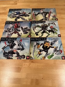 Lego Bionicle MISTIKA (8688-90,  8694-96) Complete Set w/ Manuals And Canisters