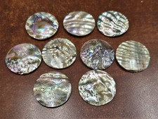 12 PCS ROUND ABALONE SHELL BLANK DISC 30MM