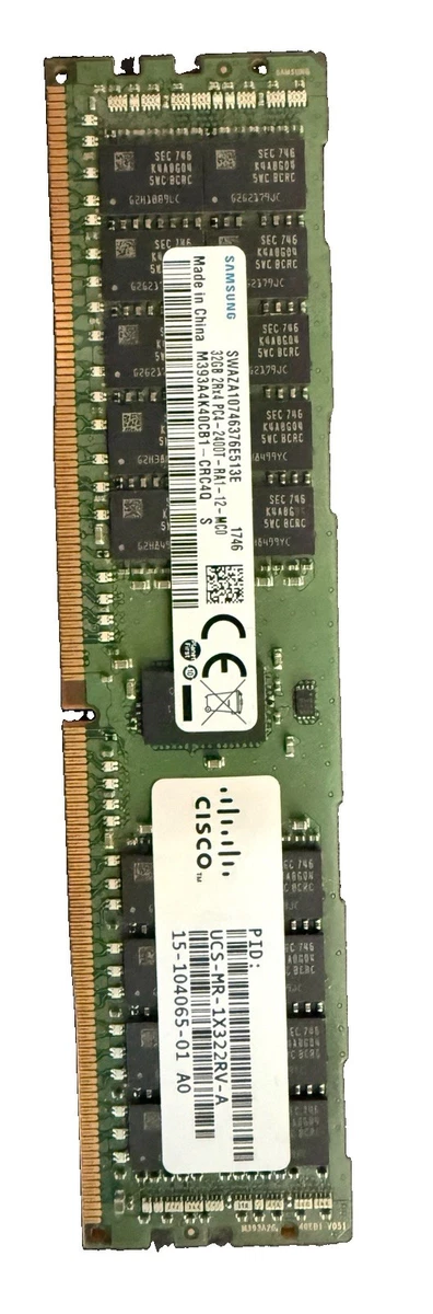 PC4-19200 (DDR4-2400) Bus Speed Server RAM 32 GB Capacity per