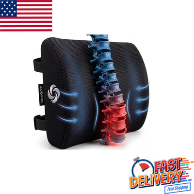Samsonite Lumbar Support Pillow for Office Chair, Lower Back Support for Car
