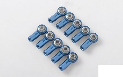 M3 gebogene kurze Aluminium Gelenkköpfe blau (10) Z-S1657 RC4WD G2 Federung Lenkung