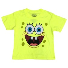 Boys Yellow Spongebob Squarepants Tee Shirt T-Shirt