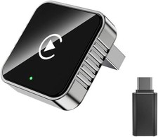 Mini CarPlay AI Box 2-in-1 Wired to Wireless CarPlay  Android Auto Adapter 5GHz