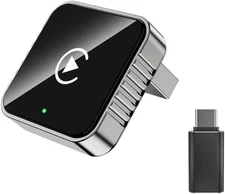 Mini CarPlay AI Box 2-in-1 Wired to Wireless CarPlay & Android Auto Adapter 5GHz