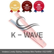VODANA Mini Flat Iron Hair Styler with USB Charging Free Voltage Pink