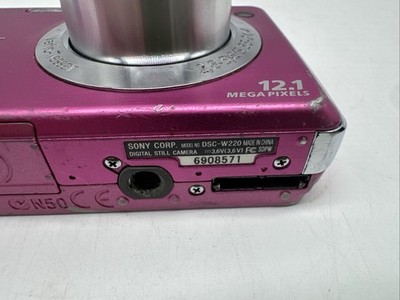 Sony Cyber-shot DSC-W220 12.1MP Digital Camera - Pink for sale
