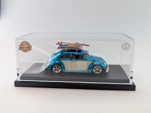Hot Wheels 1:64 Diecast Volkswagen Kawa-Bug-A Red Line Club Blue/White Ltd w/ C…
