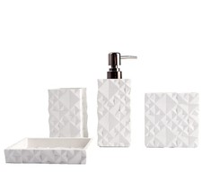 Bathroom Accessories Set,Toothbrush Holder,Farmhouse Bathroom Decor,4 Pcs Res...