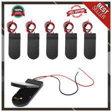6 Pcs CR2032 Battery Holder Case with Leads and On Off Switch 3V Coin Cell