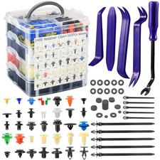 1565Pcs Car Push Retainer Clips Kit - 36 Sizes Heavy-Duty Nylon Bumper Fender...