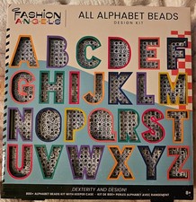 Fashion ALPHABET BEADS A-Z 800 Beads  Storage Case Crafts Activity Kids Jewelry