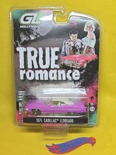 Greenlight 1:64 True Romance ‘74 Cadillac Eldorado Purple & Hw Gift 🔥 68