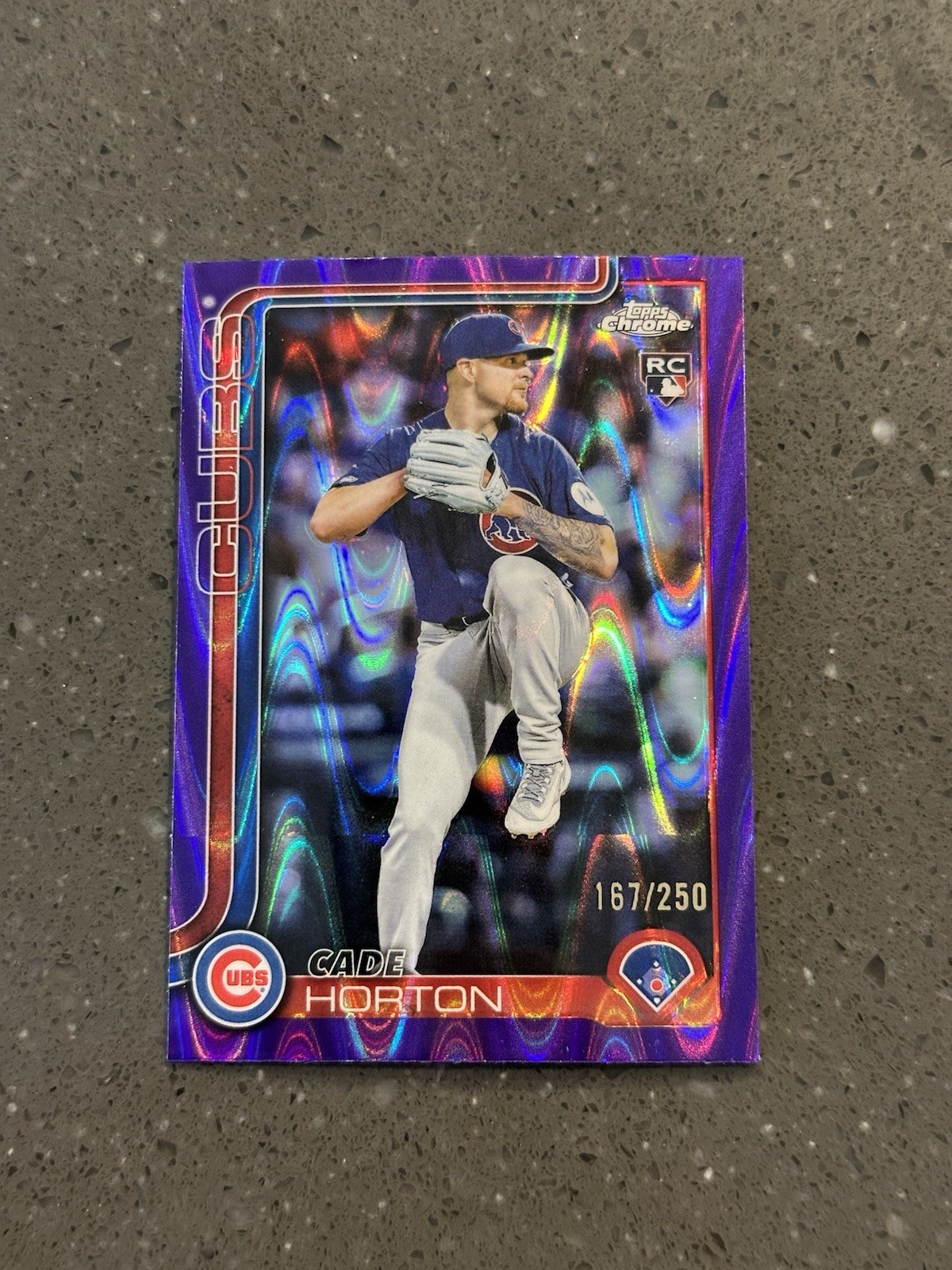 2025 Topps Chrome Update #USC102 Cade Horton Purple Refractors #/250