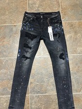 Purple Brand Mens Jeans Size 33 Dark Wash Sli...
