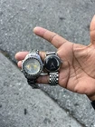 Vintage Seiko Chronograph Wittnauer Diamond Dial Automatic Running Mens Rare Lot