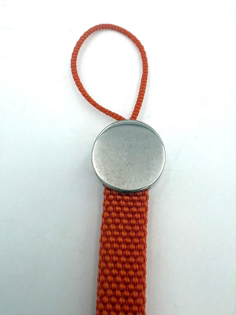 HERMES ストラップ　キーホルダー Hermes Paris Sellier Lanyard Long Strap Keychain Neck Strap Orange
